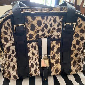 L.A.M.B. Cheetah Oxford Satchel